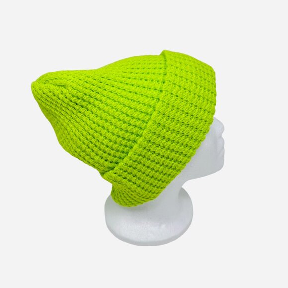 Free People Blissful Breeze Beanie in Neon Green OS NWT main image 5